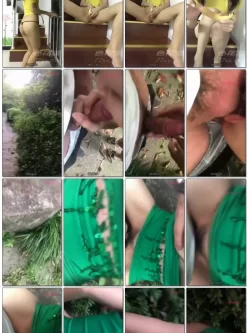 美女**跳艳舞香蕉**视频后约小情人到公园林荫小道啪啪